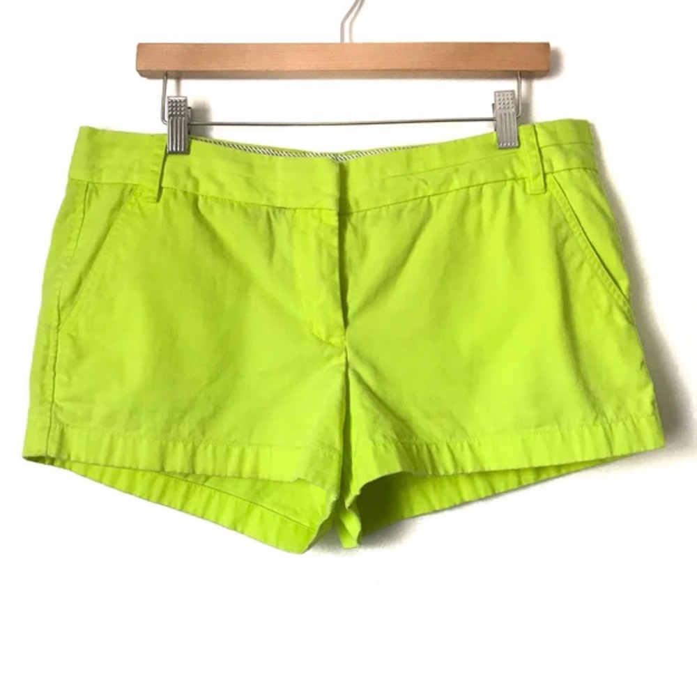 J. Crew Neon Yellow Women's Chino Shorts